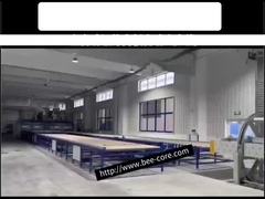 Đường dây sản xuất tự động đầy đủ của tấm ruồi mật ong nhôm